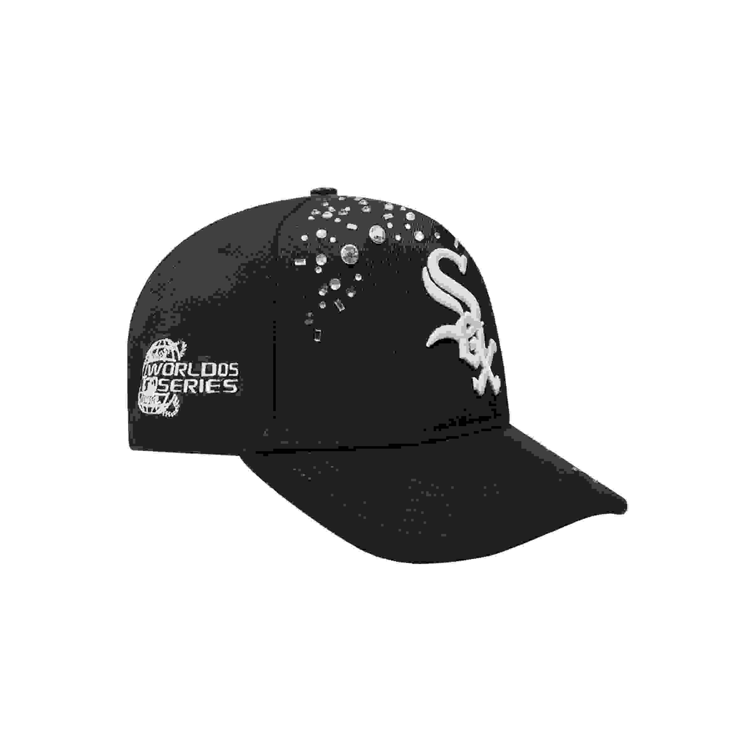 Pro Standard Chicago White Sox Iced Out Black Snapback Hat